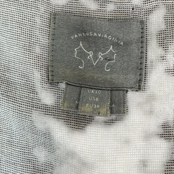 Anthropologie Vanessa Virginia Boho Floral Shift Dress Size 6 Sleeveless - Picture 8 of 12